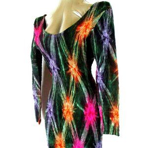 Climate womens M purple pink OPEN back dress R)E2M